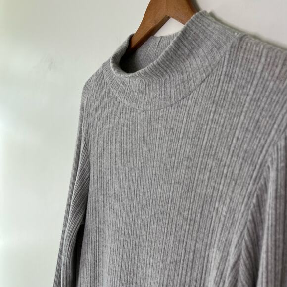 Anthropologie NWT Daily Practice Turtleneck Side-Slit Ribbed Sweater Dress Large - Picture 12 of 12